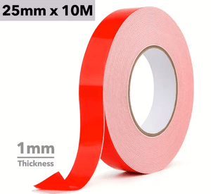 Hovedbilde Rull med foam tape bred 25mm h&oslash;yde 1mm-10m 
