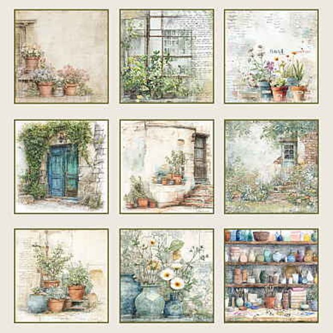 Hovedbilde  Reprint - The Pottery Collection -tags-Str 12x12 ...