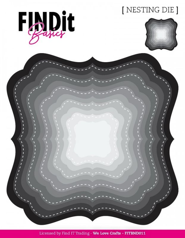 Find It Basics – Nesting Dies – Deco Squares-nr 11