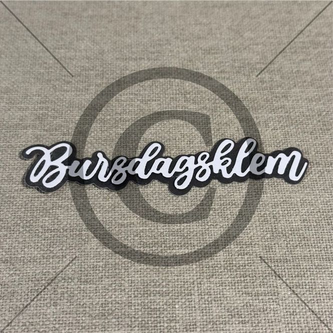 Hovedbilde Bursdagsklem 5  fra Papirdesign - pd 1363