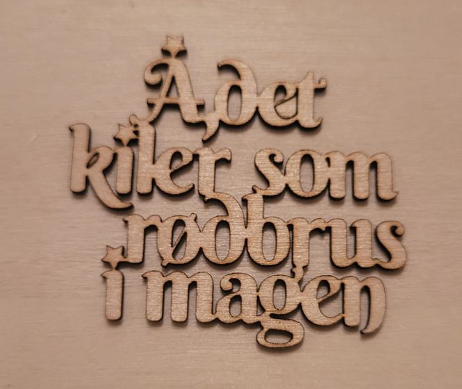 Hovedbilde Å, det kiler som rødbrus i magen - Scrappehusets ...