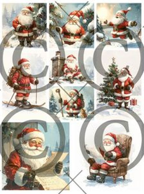 Hovedbilde Papirdesign -Julenisser Bildeark - PD1539