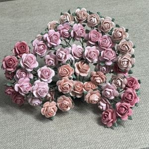 Hovedbilde  Papirdesign - Roser Vintage rosa  miks - RM12