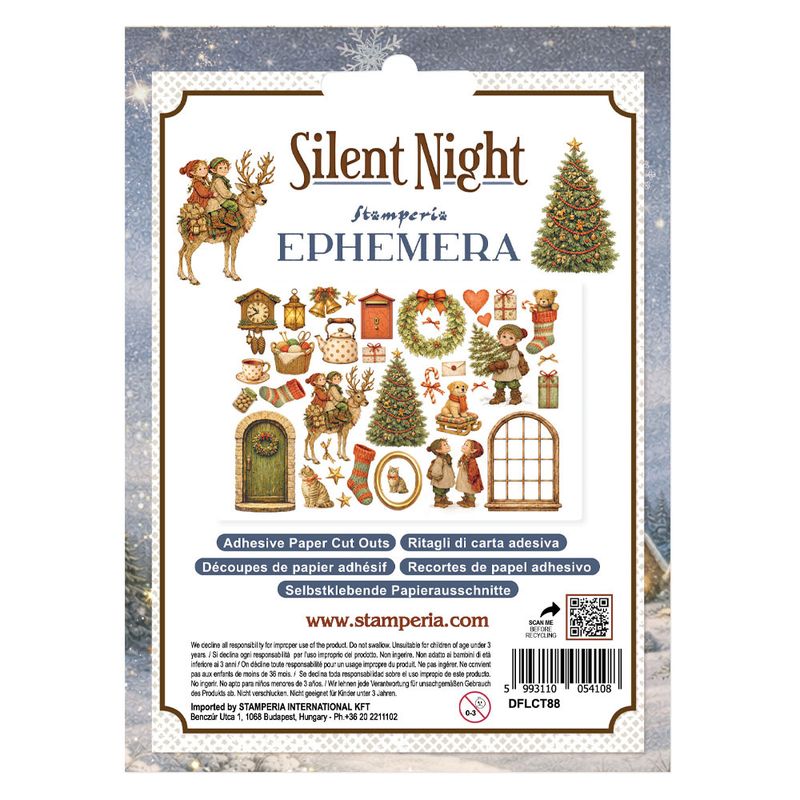 Stamperia Silent Night – Adhesive Ephemera