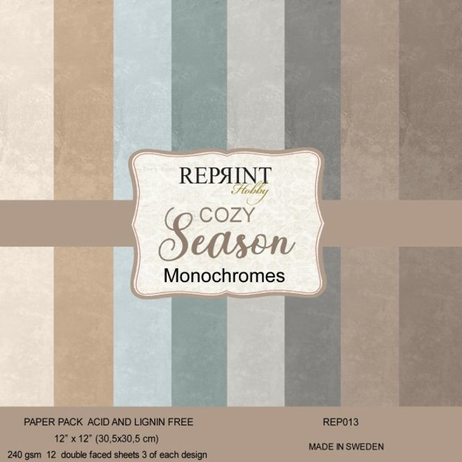 Hovedbilde Monochromes -Cosy Season- Blokk 12x12inch-fra ...