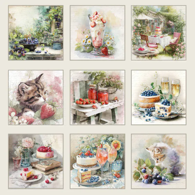Hovedbilde  Reprint -Summer Garden Tags -Summer Garden- ...