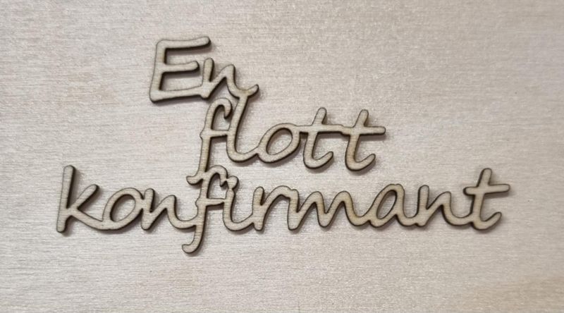 En flott konfirmant - Scrappehusets egen trepynt - T185