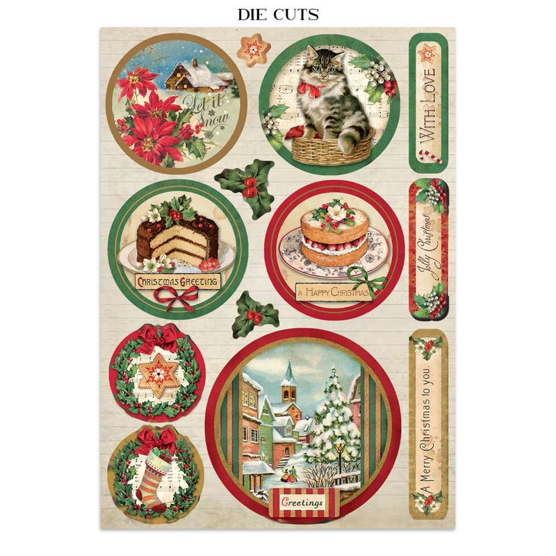Stamperia Classic Christmas – Art Junk journal A4-bok