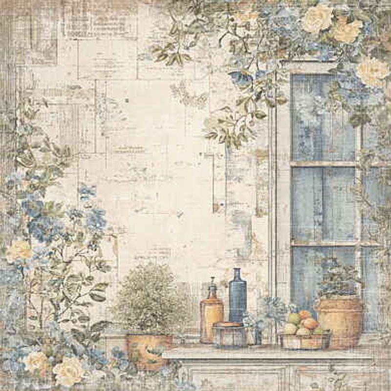  Reprint -Summer Meadow - Summer Breeze-12x12 inch- RP0756