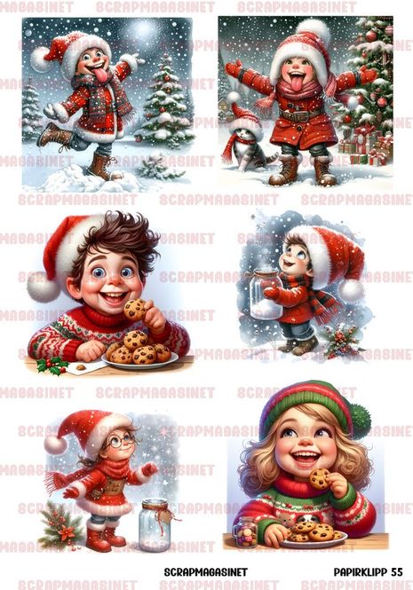 Hovedbilde Scrapmagasinet- Papirklipp 55 - Barn A4 