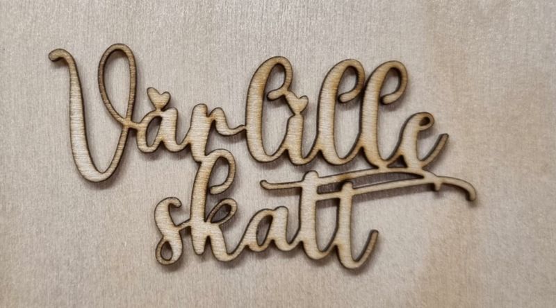 Vår lille skatt - Scrappehusets egen trepynt - T165