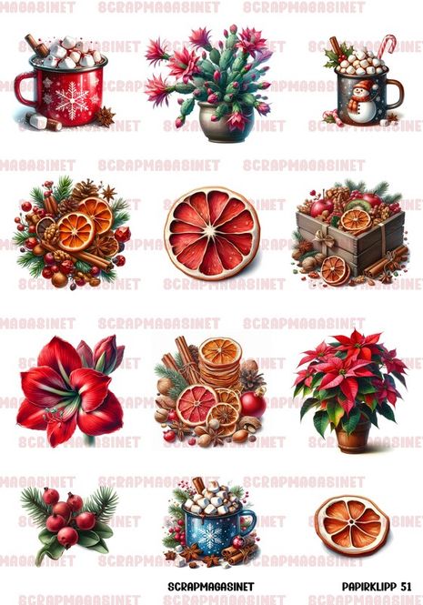 Hovedbilde Scrapmagasinet-Papirklipp 51 - Julesmått A4