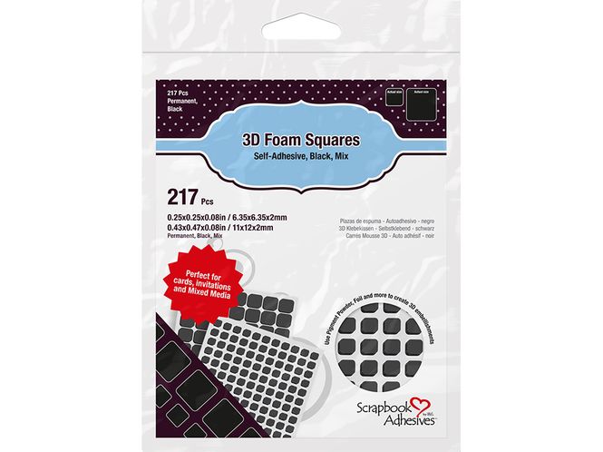 Hovedbilde 3L 3D Foam Squares  Mixed Pack Black