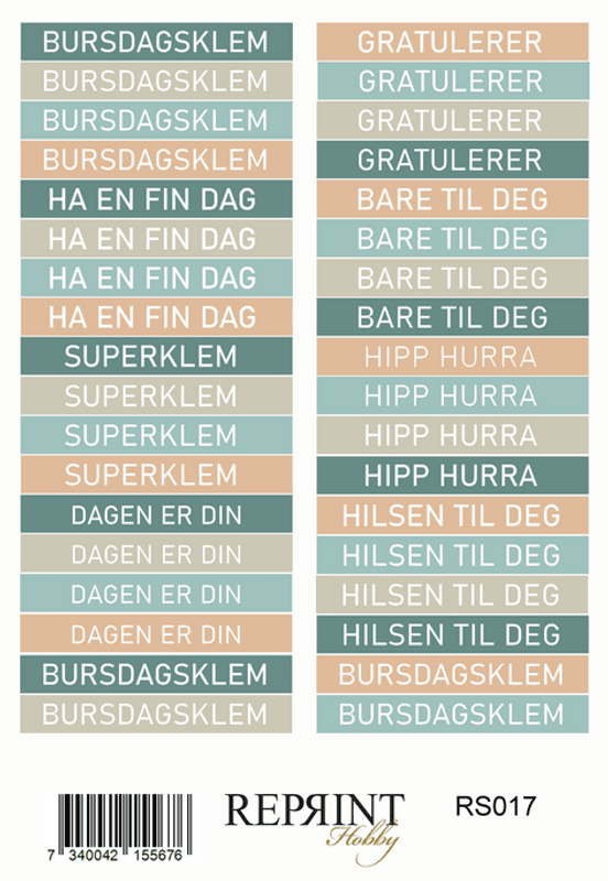 Klistremerke fra serien -The Bookshop Collection-RS017