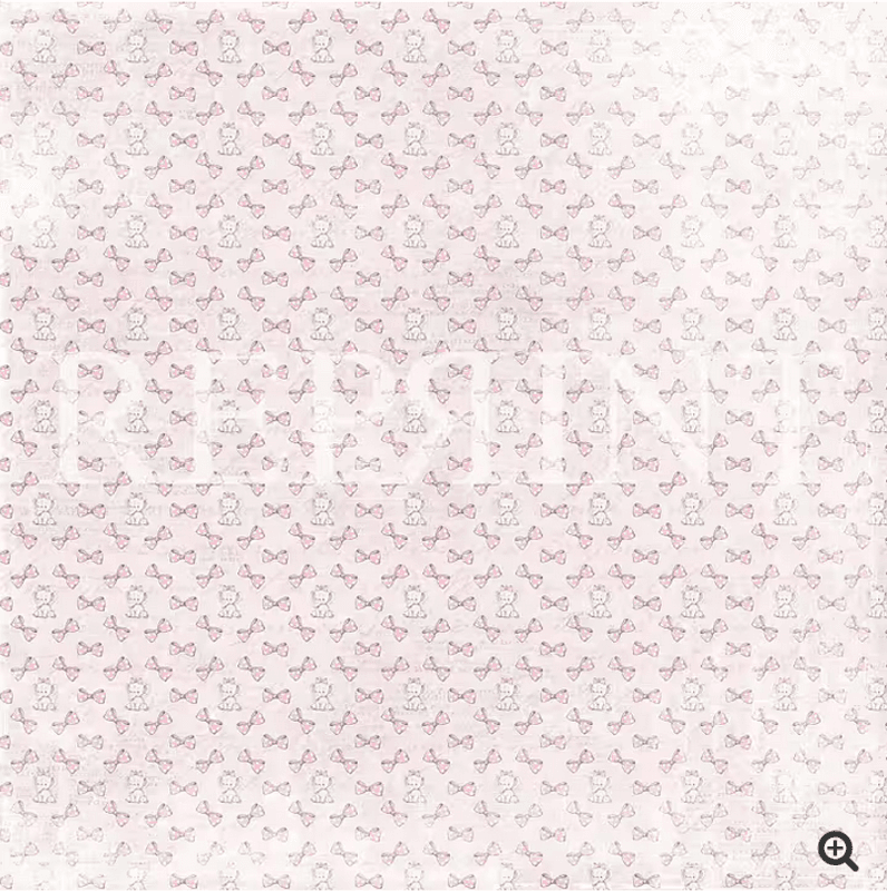 Reprint-Sweet Baby Collection-Pink- Blokk- 6x6 (15,2 x 15,2 cm)