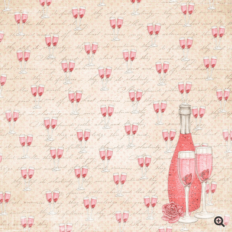 Reprint- Hearts- Blokk- 8x8inch
