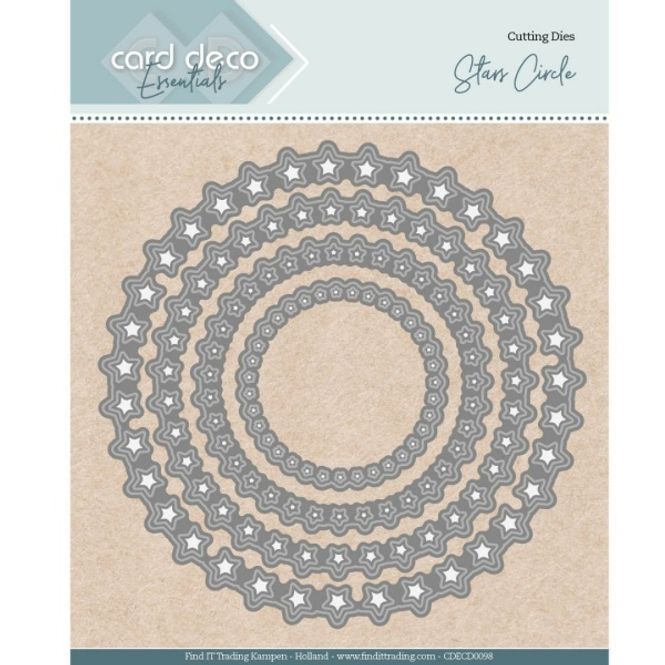 Hovedbilde Card Deco Essentials Dies Stars Circle Nesting ...