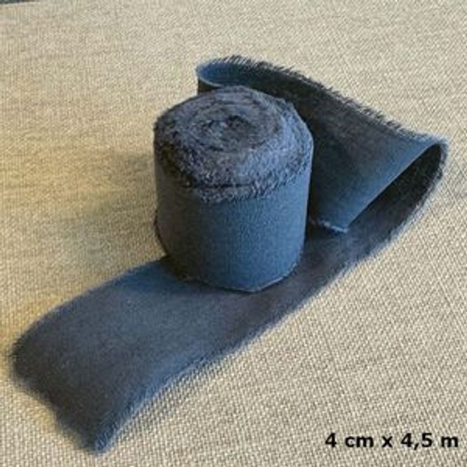 Hovedbilde Papirdesign- Bomullsbånd Mørk Blå- PD 1504
