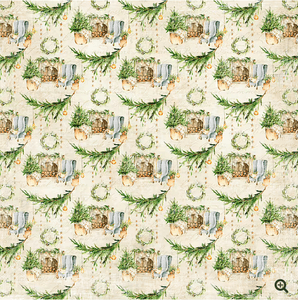 Hovedbilde Vintage Christmas-Fireplace- RP0465