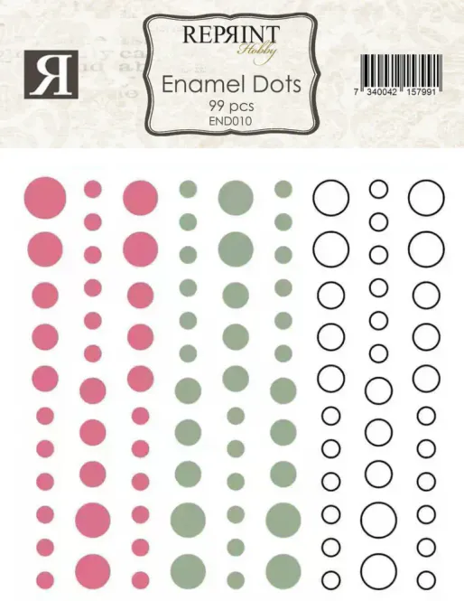 Hovedbilde Reprint-Adhesive Enamel Dots Summer Garden ...