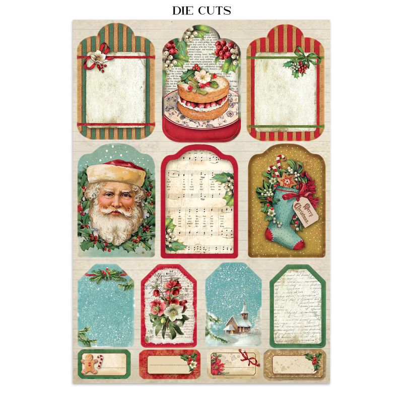 Stamperia Classic Christmas – Art Junk journal A4-bok