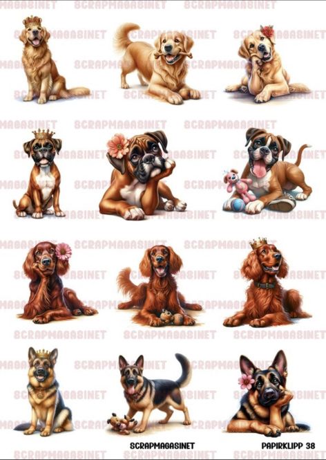 Hovedbilde  Scrapmagasinet-Papirklipp 38 - hunder - stor ...