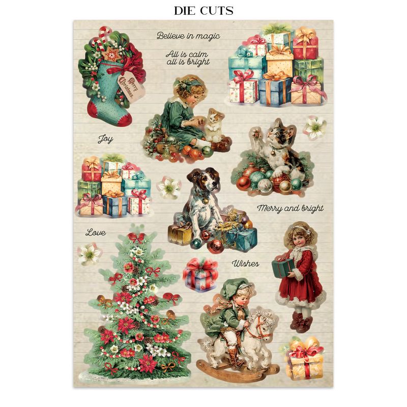 Stamperia Classic Christmas – Art Junk journal A4-bok