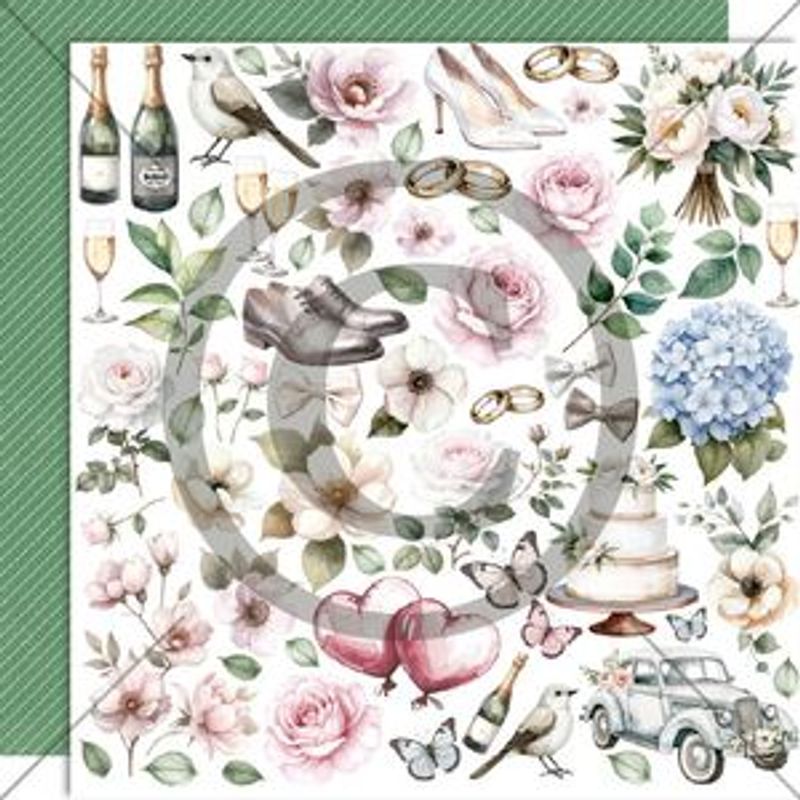 Papirdesign - Fremtidsdrøm-Klippeark- Bryllup -Pd1616