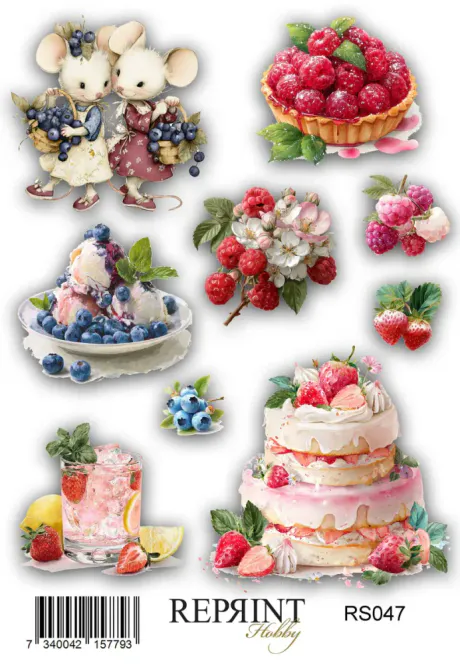 Hovedbilde Reprint-Stickers  - Summer Garden - 11x16 cm