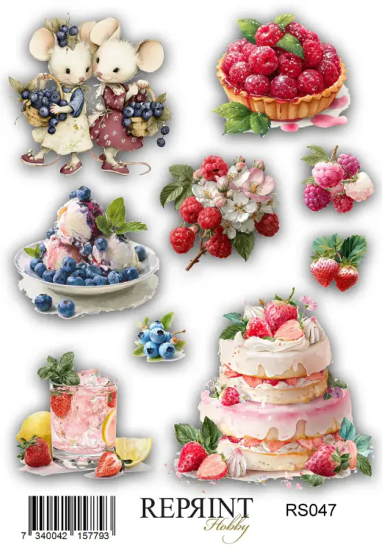Reprint-Stickers  - Summer Garden - 11x16 cm