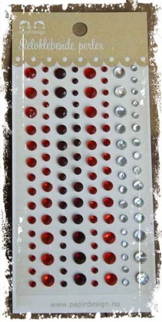 Hovedbilde krystaller bling rød fra papirdesign