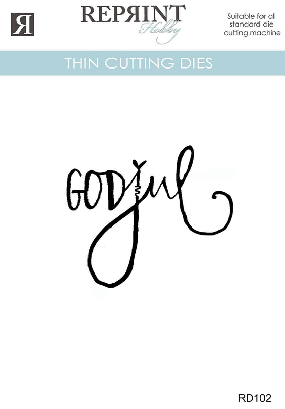 Reprint-Dies  - Cozy Christmas God Jul