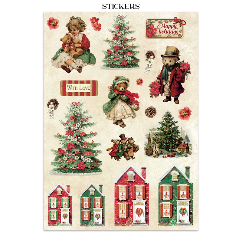 Stamperia Classic Christmas – Art Junk journal A4-bok