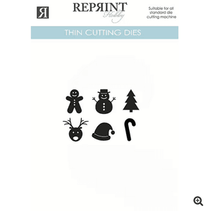 Hovedbilde Reprint - Dies - Julefigurer 6 st - 20 mm h&oslash;y- ...