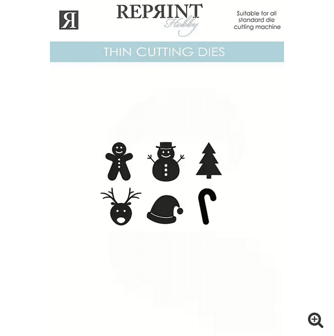 Hovedbilde Reprint - Dies - Julefigurer 6 st - 20 mm høy- ...