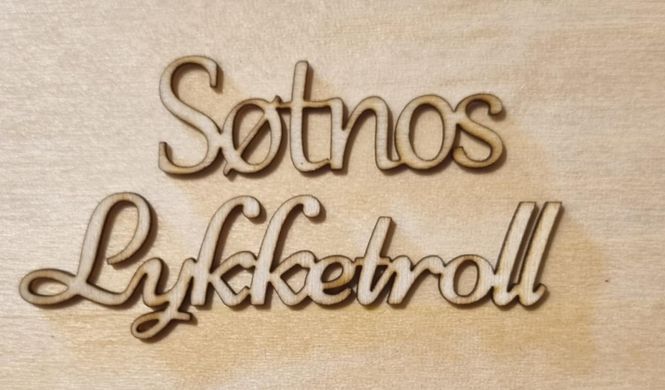 Hovedbilde Søtnos - Lykketroll - Scrappehusets egen trepynt ...