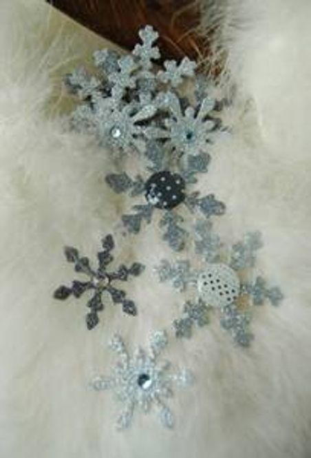 Hovedbilde Papirdesign- Snøkrystaller chipboard