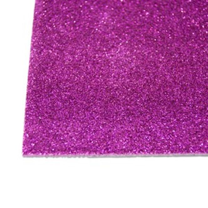 Hovedbilde Kort og Godt-Mosegummi Glitter Mørk rosa A4-212