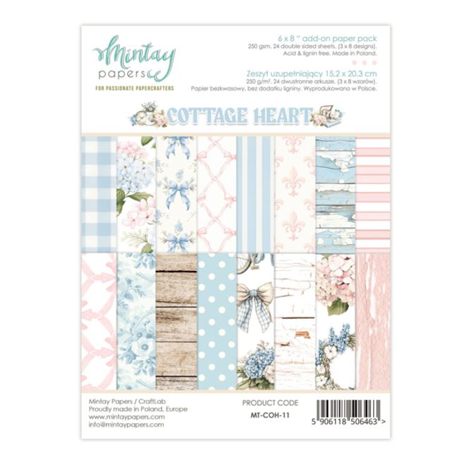 Hovedbilde Mintay Cottage Heart 6×8 Blokk