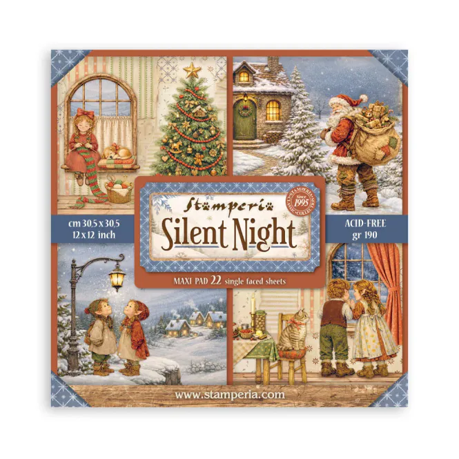 Hovedbilde Stamperia -Silent Night –22 ark-ensidig med ...