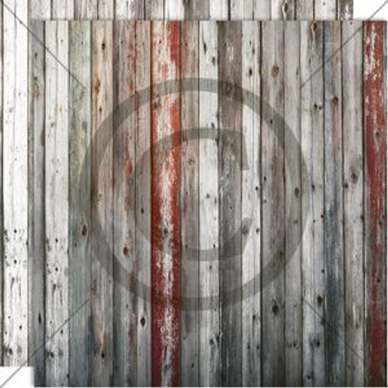 Juleminner - Gammelt treverk - Tosidig mønsterark fra Papirdesign - pd1718