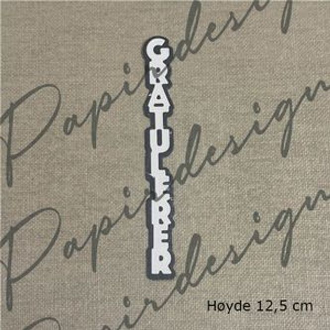 Hovedbilde Papirdesign - Dies - Gratulerer 33-PD1594