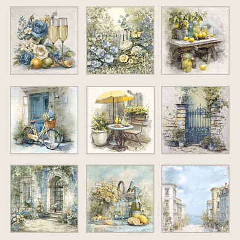  Reprint -Summer Meadow - Tags-12x12 inch-RP0759