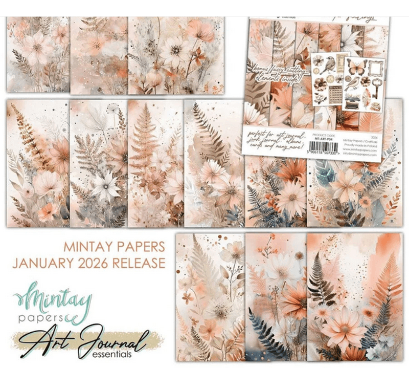 Mintay Art Journal Paper Pad – Tender Feelings str 6x8 inch