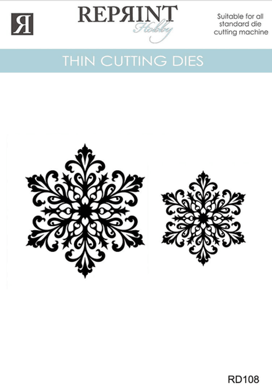 Dies Reprint - Cozy Christmas Snöflak 2 pcs