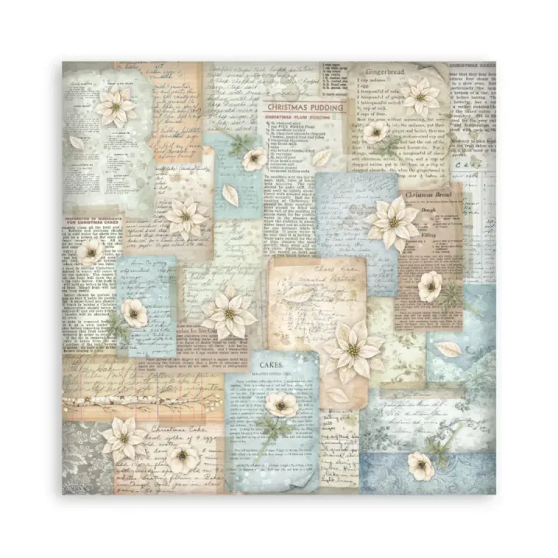 Stamperia - White Christmas - Singled sided - Paper Pad 22 pk - 12 x 12