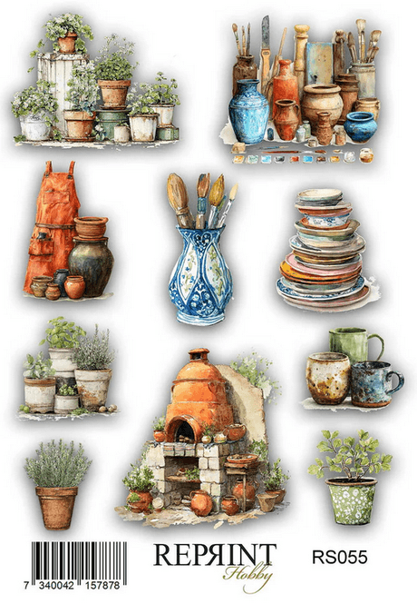 Hovedbilde Stickers Reprint -The Pottery - 11x16 cm