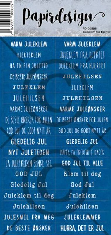 papirdesign-Klistremerke-Juleklem fra hjerte-PD00888