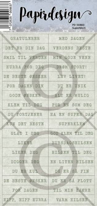 Hovedbilde Papirdesign-Klistremerke-Superklem-PD00883